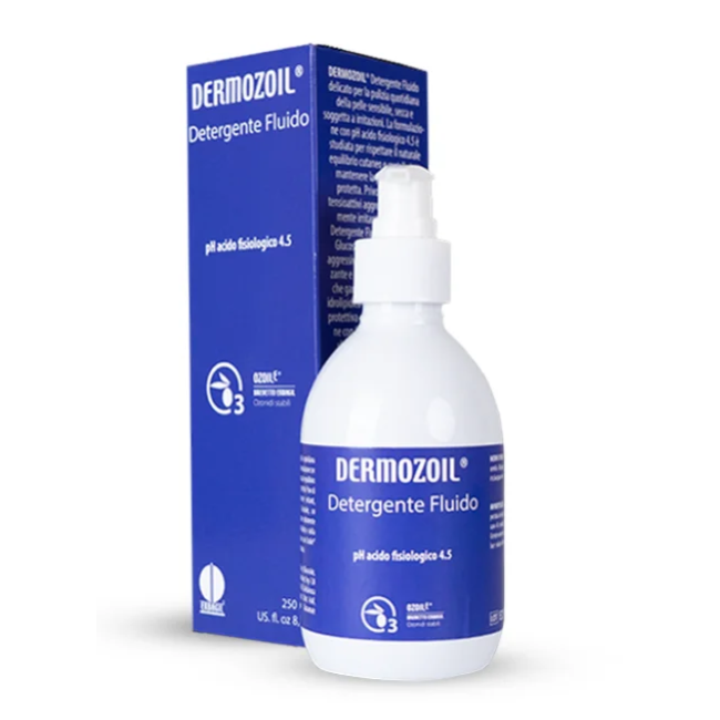 Flacone da 250 ml di Dermozoil Detergente Fluido di Erbagil