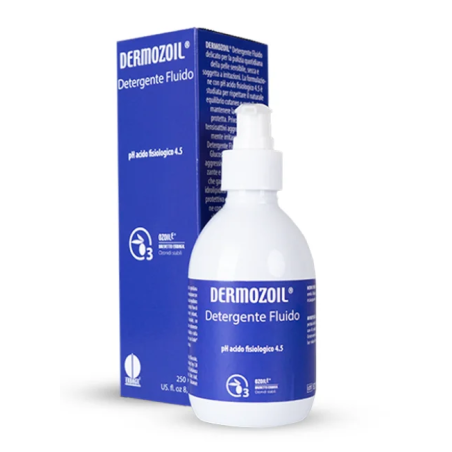 Flacone da 250 ml di Dermozoil Detergente Fluido di Erbagil