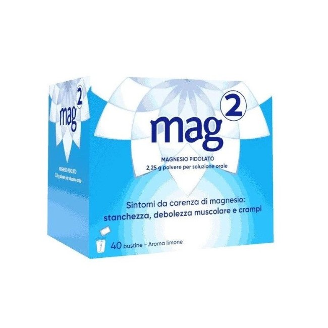 confezione 40 bustine mag2 magnesio