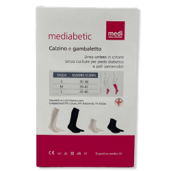 Confezione da un calzino Mediabet Nero Medium