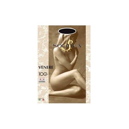 Solidea Venere 100 Collant Tutto Nudo Blu Scuro 2