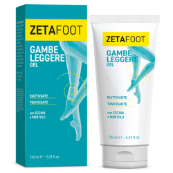 Tubo gel 150 Ml di Zetafoot gel gambe leggere di Zeta Farmaceutici
