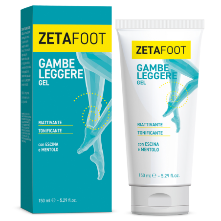 Tubo gel 150 Ml di Zetafoot gel gambe leggere di Zeta Farmaceutici Tubo gel 150 Ml di Zetafoot gel gambe leggere di Zeta Farmaceutici