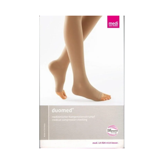 Medi Calza Autoreggente Compressiva Duomed 536/a Classe Di Compressione 1 Punta Aperta M