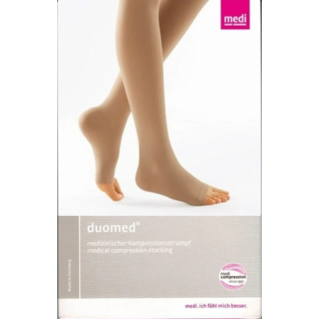 Medi Calza Autoreggente Compressiva Duomed 536/a Classe Di Compressione 1 Punta Aperta M