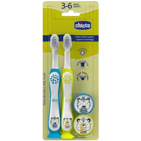 Chicco Spazzolino 3-6 Years Doppio Azz-gial