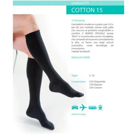 Ca-mi Kamila Gambaletto Uomo Cotton 15 Antracite Extralarge