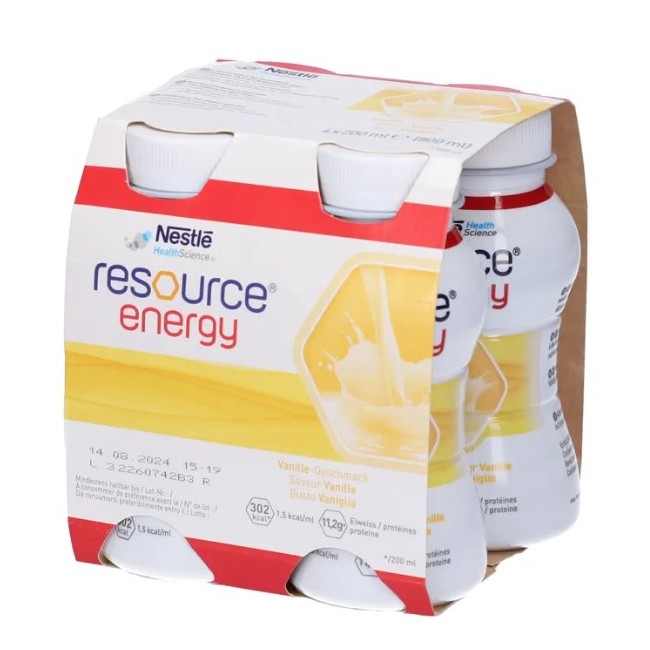 Confezione da 4 bottiglie di Resource Energy Vaniglia di Nestlè