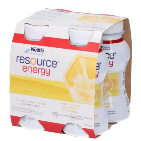 Confezione da 4 bottiglie di Resource Energy Vaniglia di Nestlè
