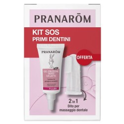 Tubo gela da 15 ml e dito massaggiante Pranarom Kit sos primi dentini
