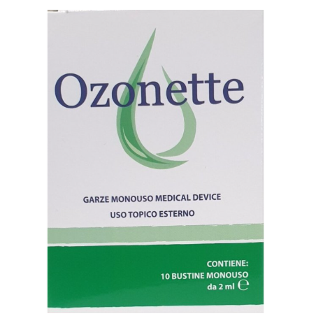 Astuccio da 10 bustine garze di Ozonette Astuccio da 10 bustine garze di Ozonette