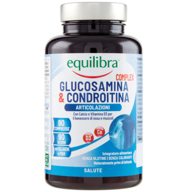 Flacone da 90 compresse di Glucosamina & Condroitina di Equilibria