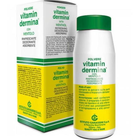 flacone da 100 gr di Vitamindermina polvere Mentolo di Istituto ganassini flacone da 100 gr di Vitamindermina polvere Mentolo di Istituto ganassini