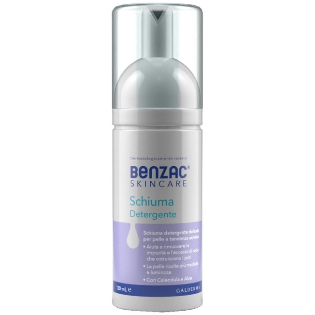 Flacone da 130 Ml di Benzac Skincare Schiuma Detergente di Galderma