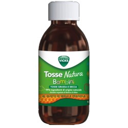 Flacone da 140 Ml di Vicks Tosse Natura Bambini al gusto di Fragola e miele di Procter & gamble