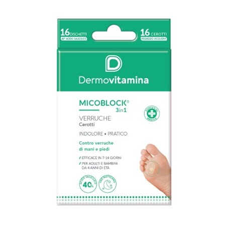 Pasquali Dermovitamina Micoblock Verruche Patch 16 Pezzi