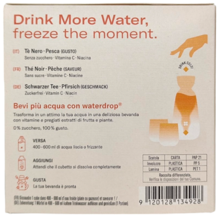 Waterdrop Microdrink Gmbh Waterdrop Ice Tea Pesca 12 Cubetti