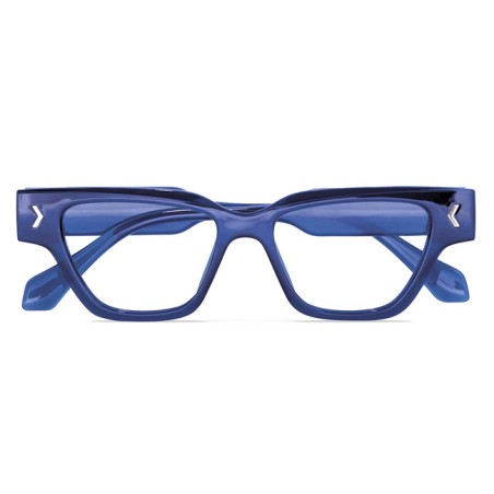 Mast Industria Italiana Occhiale Da Lettura Premontato Twins Platinum Levante Blu +2.50 Diottrie 1 Paio