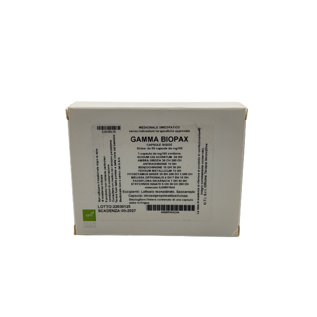 Oti Officine Terapie Innovative Gamma Biopax Composto 60 Capsule