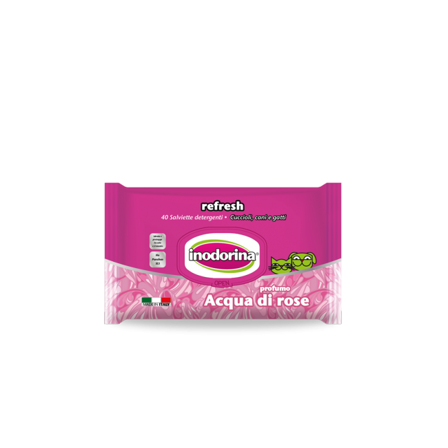 Pet Village Inodorina Salviette Rosa 40 Pezzi
