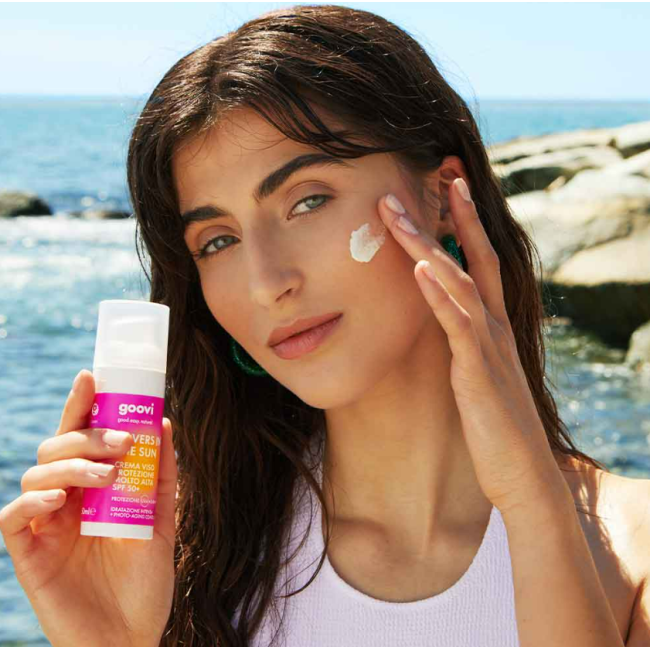 The Good Vibes Company Goovi Crema Viso Spf50+ Lovers In The Sun 50 Ml