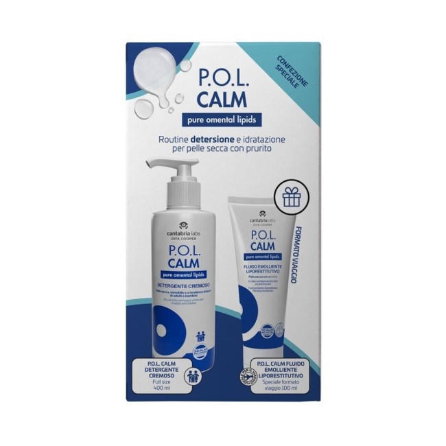 Difa Cooper Pol Calm Detergente Cremoso 400 Ml + Pol Calm Fluido Emolliente Liporestitutivo 100 Ml