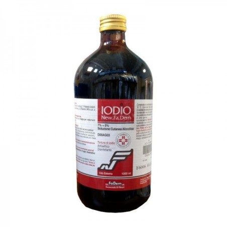 New Fa. Dem. Iodio New.fa.dem. 7% + 5% Soluzione Cutanea Alcolica, Flacone Da 20 Ml Iodio New.fa.dem. 7% + 5% Soluzione Cutanea