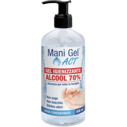 Gel mani Igienizzante Alcool 70% 500 Ml