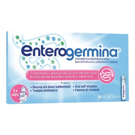 10 flaconcini Enterogermina Soluzione Orale 2 miliardi 10 flaconcini Enterogermina Soluzione Orale 2 miliardi