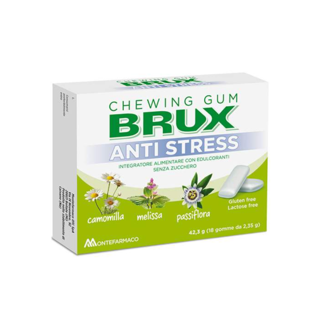 Montefarmaco Brux Antistress Chewing Gum 18 Gomme