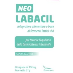 neo labail integratore di prebiotici e probiotici 60 capsule