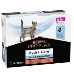 Confezione da 10 sacchetti da 75 g di Purina Proplan Feline Hydra Care salmone
