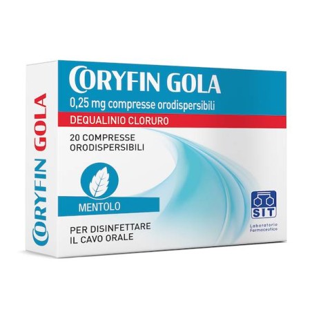 20 Compresse Orodispersibili  Coryfin Gola 0,25 Mg