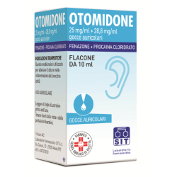 gocce auricolari da 10 ml Otomidone 25 Mg/ml + 28,8 Mg/ml