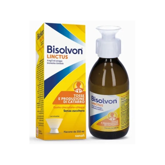 Opella Healthcare Bisolvon Linctus 8 Mg/5 Ml Sciroppo - Gusto Cioccolato-ciliegia Bromexina Cloridrato