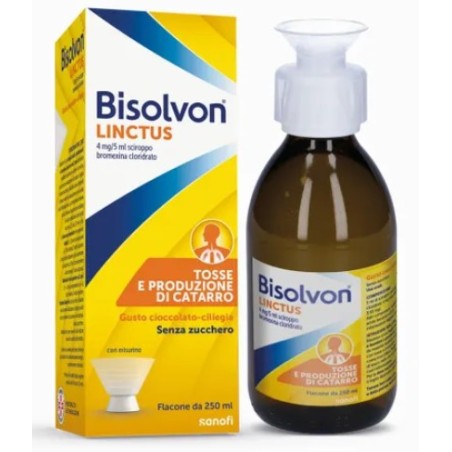 Opella Healthcare Bisolvon Linctus 8 Mg/5 Ml Sciroppo - Gusto Cioccolato-ciliegia Bromexina Cloridrato