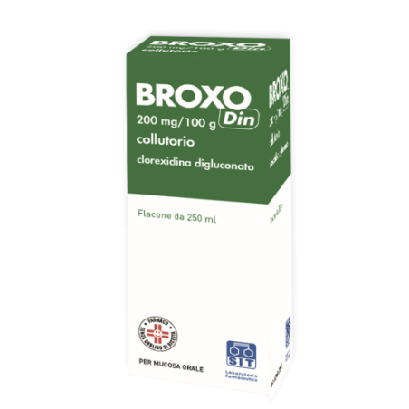 Collutorio da 250 ml Broxo Din 200 Mg/100 G