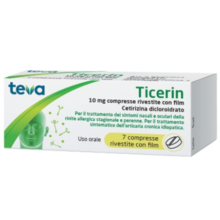 7 compresse Teva Italia Ticerin 10 Mg