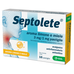 16 pastiglie Septolete Aroma Limone E Miele