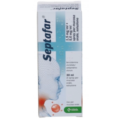 spray 30 ml Septafar 1,5 Mg/ml + 5,0 Mg/ml