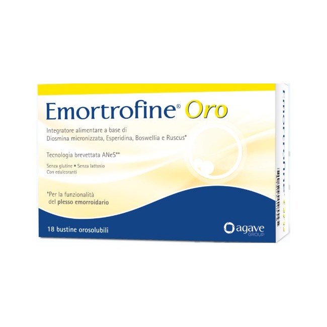 Confezione da 14 stick oro di Emortrofine di Agave farmaceutici