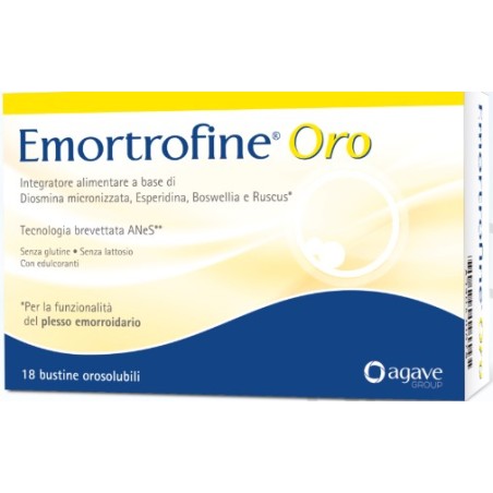 Confezione da 14 stick oro di Emortrofine di Agave farmaceutici