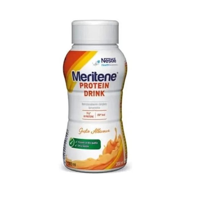 brick da 200 ml di Meritene drink albicocca alimento arricchito di Nestlè brick da 200 ml di Meritene drink albicocca alimento arricchito di Nestlè