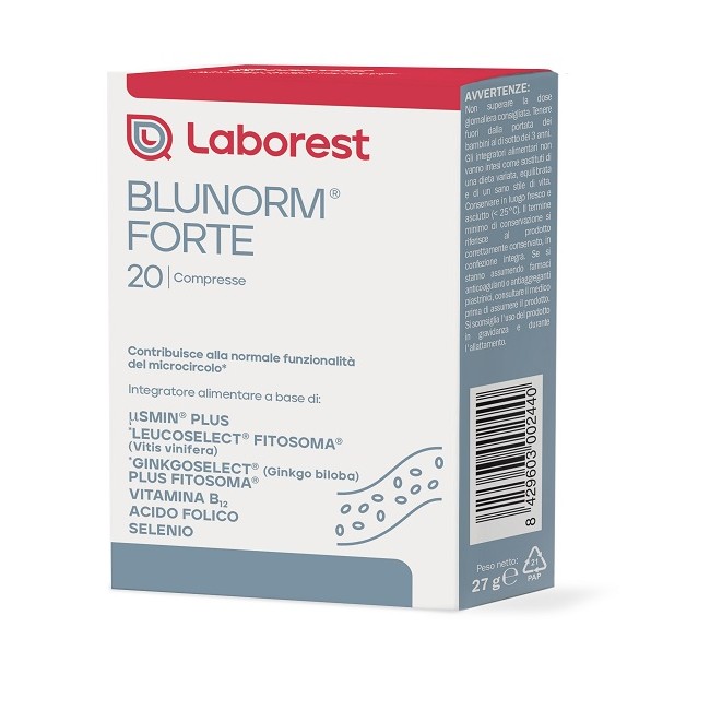 blunorm forte integratore alimentare 20 compresse