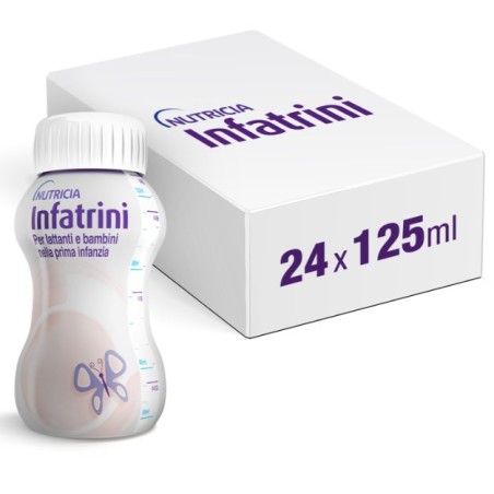 confezione da 24 bottiglie di Infratini gusto neutro di danone nutricia confezione da 24 bottiglie di Infratini gusto neutro di danone nutricia
