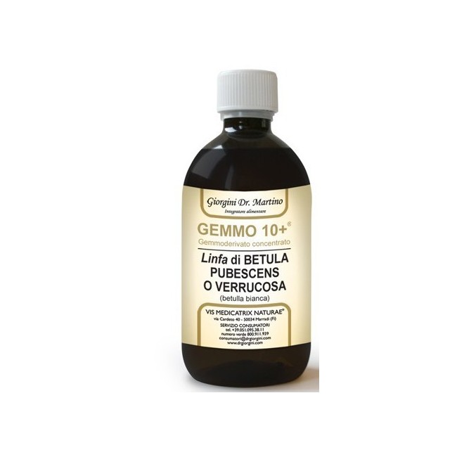 Dr. Giorgini Gemmo 10+ Betulla B Linfa 500 Ml Liquido Analcolico