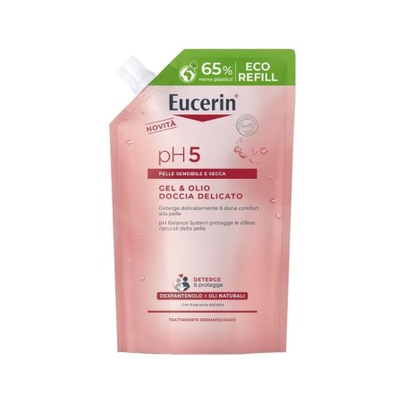 Beiersdorf Eucerin Gel & Olio Doccia Delicato 400 Ml Refill