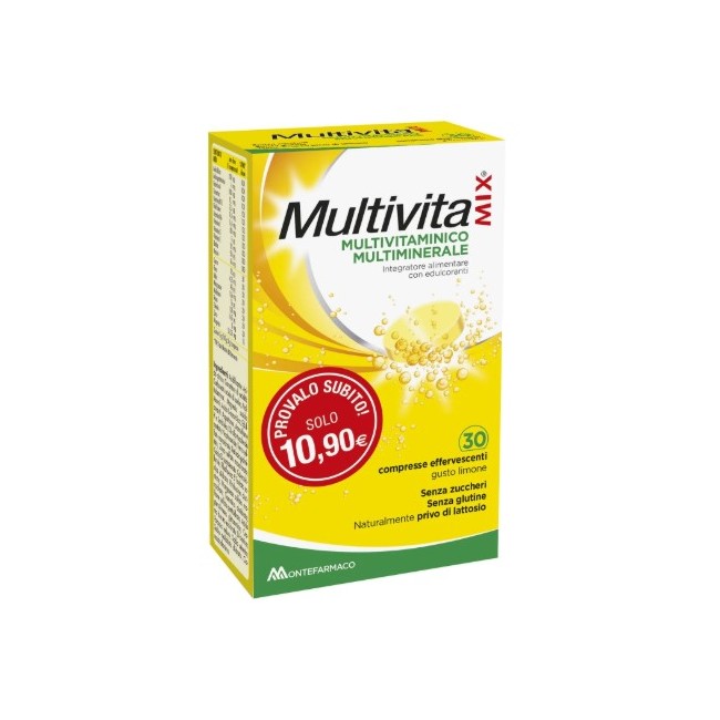 Montefarmaco Multivitamix Multivitaminico Multiminerale 30 Compresse Effervescenti