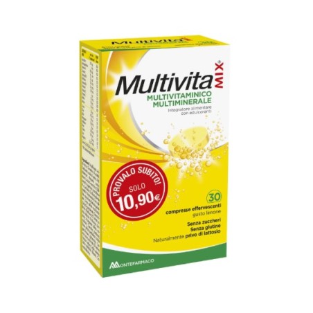 Montefarmaco Multivitamix Multivitaminico Multiminerale 30 Compresse Effervescenti