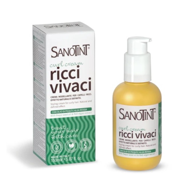 flacone da 150 ml di crema modellante ricci vivaci di Cosval Sanotint